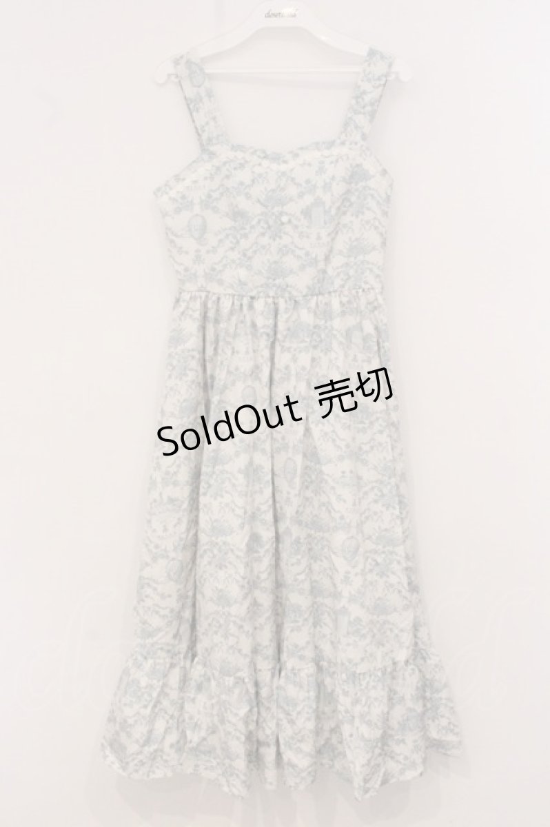 画像1: m petit by misako / MSKトワルドジュイジャンパースカート S オフシロ O-26-05-09-075-LO-SK-IG-OS (1)