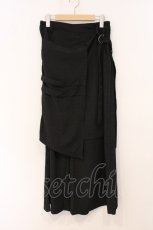 画像1: Deorart / フラップ付レイヤード・袴ワイドパンツ L ブラック O-26-05-09-011-PU-PA-IG-OS (1)