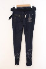 画像3: Rozen Kavalier / 刺繍入りストレッチパンツ  ネイビー O-26-05-09-002-OO-PA-OW-OS (3)