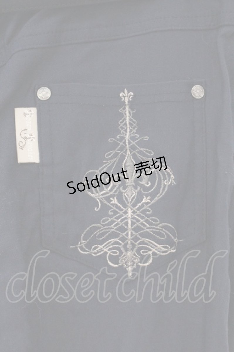 画像4: Rozen Kavalier / 刺繍入りストレッチパンツ  ネイビー O-26-05-09-002-OO-PA-OW-OS (4)