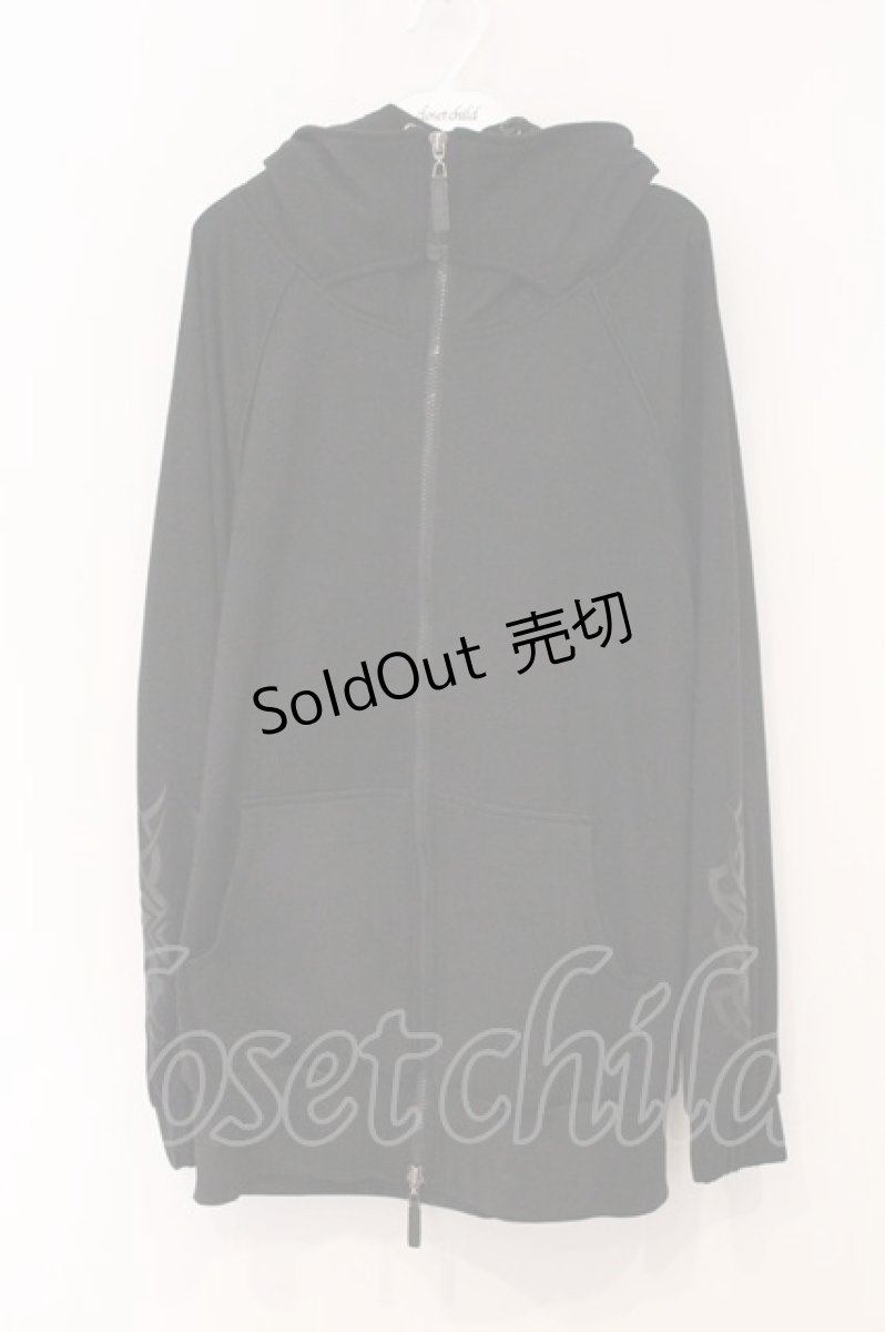 画像1: Qutie Frash / サイバーZIPパーカー  ブラック O-26-05-09-023-QU-TO-OW-OS (1)