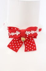 画像1: Angelic Pretty / Sweet Dotリボンチョーカー  アカ O-26-05-10-004-AP-AC-OW-OS (1)