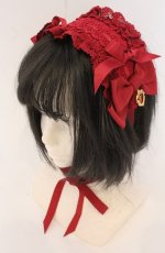 画像1: BABY,THE STARS SHINE BRIGHT / プリンセスドロップヘッドドレス  えんじ O-26-05-10-050-BA-AC-OW-OS (1)