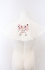 画像2: merry jenny / Dream Garden-tulip ribbon collar　つけ襟  シロ O-26-05-10-001-LO-ZA-OW-OS (2)