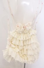 画像2: axes femme / フリルナップサック  シロ O-26-05-10-010-AX-BG-OW-OS (2)