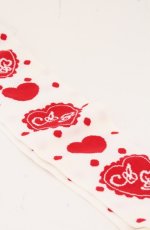 画像2: Angelic Pretty / ドットハートオーバーニーソックス  シロ×アカ O-26-05-10-023-AP-ZA-IG-OS (2)