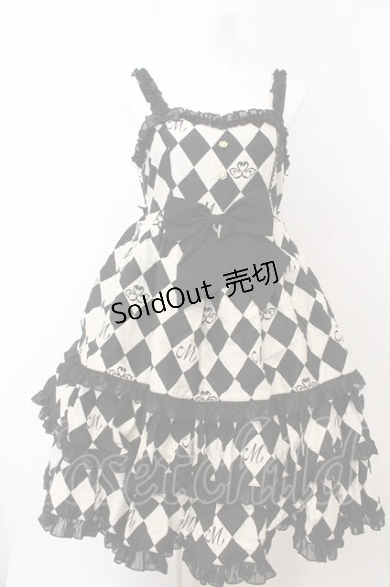 画像1: metamorphose / エッグアートダイヤジャンパースカート  クロ O-26-05-10-5049-ME-OP-OW-OS (1)