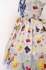 画像3: metamorphose / Juicy basketあみあげジャンパースカート  サックス系 O-26-05-10-5050-ME-OP-OW-OS (3)
