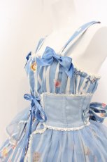 画像2: metamorphose / Patissiere Dreamシャーリングジャンパースカート  ミルキーブルー O-26-05-10-5052-ME-OP-OW-OS (2)