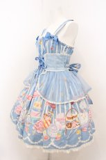 画像3: metamorphose / Patissiere Dreamシャーリングジャンパースカート  ミルキーブルー O-26-05-10-5052-ME-OP-OW-OS (3)