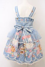 画像4: metamorphose / Patissiere Dreamシャーリングジャンパースカート  ミルキーブルー O-26-05-10-5052-ME-OP-OW-OS (4)