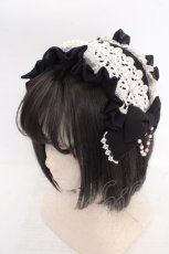 画像1: metamorphose / Cinderellaカチューシャ  クロ×シロ O-26-05-10-5058-ME-AC-OW-OS (1)