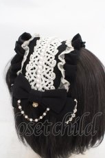画像2: metamorphose / Cinderellaカチューシャ  クロ×シロ O-26-05-10-5058-ME-AC-OW-OS (2)