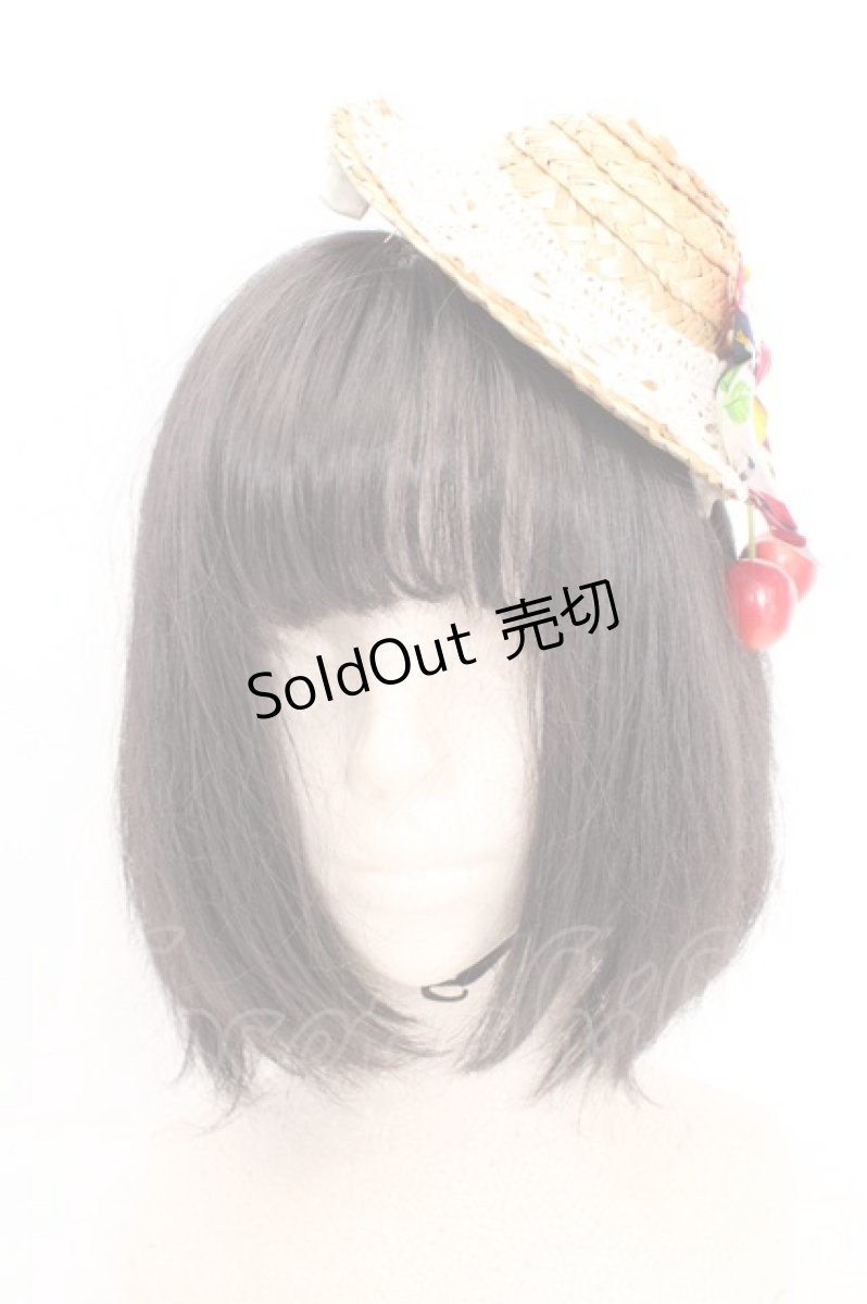画像2: metamorphose / Juicy basketミニハット  ナチュラル×サックス系 O-26-05-10-5060-ME-AC-OW-OS (2)