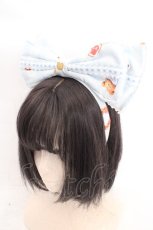 画像1: metamorphose / くまちゃんのBakery cafeリボンカチューシャ  サックス O-26-05-10-5061-ME-AC-OW-OS (1)