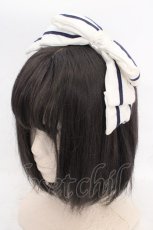 画像1: metamorphose / セーラーリボンカチューシャ  シロ O-26-05-10-5068-ME-AC-OW-OS (1)