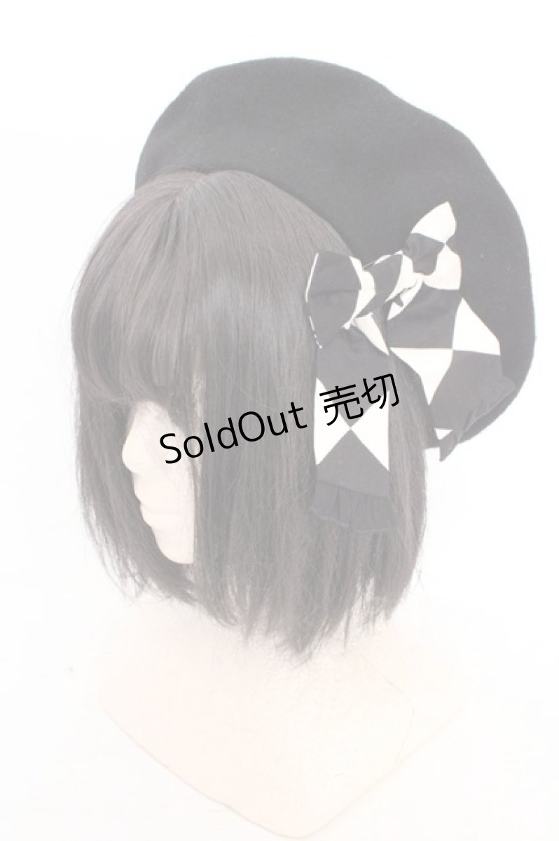 画像1: metamorphose / エッグアートリボンクリップ＆ベレー  クロ O-26-05-10-5070-ME-AC-OW-OS (1)