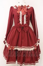 画像4: metamorphose / エルミールワンピース（バレッタ付）  えんじ O-26-05-10-5008-ME-OP-OW-OS (4)