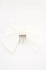 画像1: metamorphose / コットンレースリボンコーム  シロ O-26-05-10-5079-ME-AC-OW-OS (1)