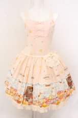 画像1: metamorphose / ピンクレモネードローウエストジャンパースカート  ピンク系 O-26-05-10-5010-ME-OP-OW-OS (1)
