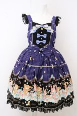 画像1: metamorphose / Sweet Shooting Starバッスルジャンパースカート  ファンタジーナイト O-26-05-10-5013-ME-OP-OW-OS (1)