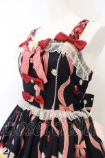 画像2: metamorphose / ことりとBerryバッスルジャンパースカート  ネイビー系 O-26-05-10-5017-ME-OP-OW-OS (2)