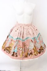 画像1: metamorphose / Brass band catミニスカート  ピンク O-26-05-10-5003-ME-SK-OW-OS (1)