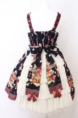 画像4: metamorphose / ことりとBerryバッスルジャンパースカート  ネイビー系 O-26-05-10-5017-ME-OP-OW-OS (4)