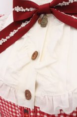 画像2: metamorphose / Nostalgic Matryoshka Doll長袖ワンピース  アカ系 O-26-05-10-5019-ME-OP-OW-OS (2)