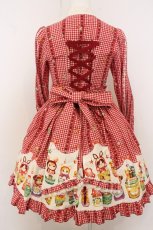 画像4: metamorphose / Nostalgic Matryoshka Doll長袖ワンピース  アカ系 O-26-05-10-5019-ME-OP-OW-OS (4)