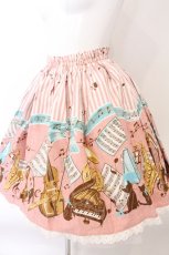 画像2: metamorphose / Brass band catミニスカート  ピンク O-26-05-10-5003-ME-SK-OW-OS (2)