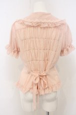 画像3: metamorphose / ドット半袖ブラウス  ピンク O-26-05-10-5027-ME-BL-OW-OS (3)