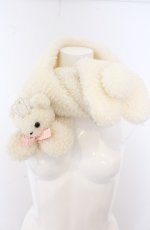 画像1: Angelic Pretty / クマちゃんマフラー  アイボリー O-26-05-10-003-AP-ZA-OW-OS (1)