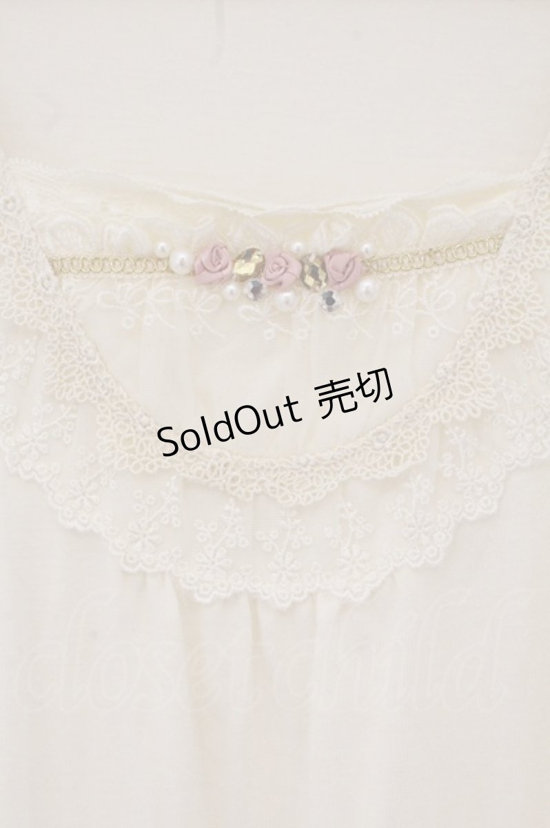 画像2: axes femme / プチバラ使いインナー  生成り O-26-05-11-033-AX-TO-IG-OS (2)