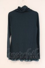 画像3: axes femme / シフォンフリルハイネックインナーカットソー M グリーン O-26-05-11-036-AX-TO-IG-OS (3)