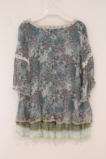 画像3: axes femme / 花がらチュニック  サックス O-26-05-11-046-AX-TO-IG-OS (3)