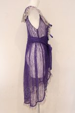 画像4: Vallee lys / Fishtail Lace Gilet  パープル O-26-05-11-051-GO-TO-OW-OS (4)