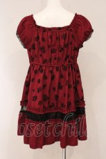 画像3: axes femme / フロッキーローズチュニック F ワイン O-26-05-11-052-AX-TO-OW-OS (3)