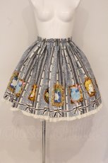 画像1: metamorphose / happy ending story ミニスカート  ブルーグレー O-26-05-11-055-ME-SK-OW-OS (1)