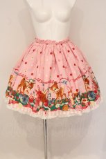 画像1: metamorphose / もりのおはなしスカート  ピンク O-26-05-11-056-ME-SK-OW-OS (1)