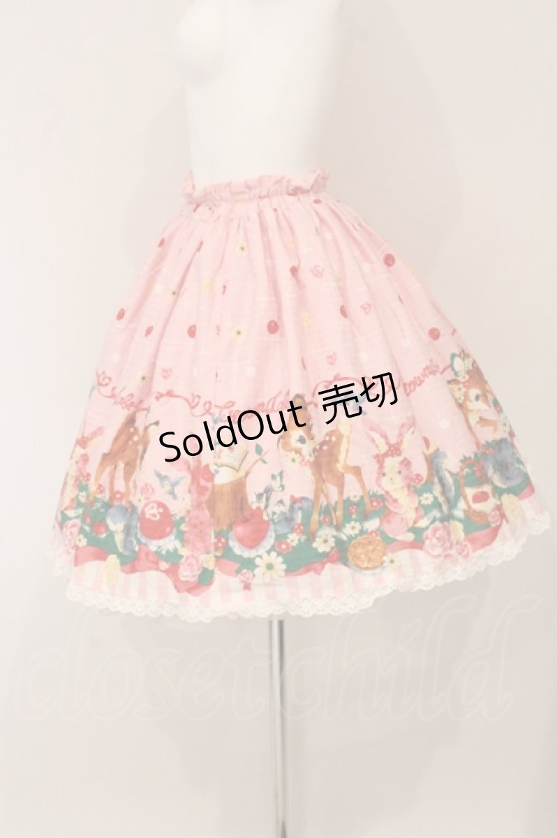 画像4: metamorphose / もりのおはなしスカート  ピンク O-26-05-11-056-ME-SK-OW-OS (4)