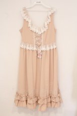 画像1: Princess Flower Garden / TT＊KRSフリルジャンパースカート LL ピンク O-26-05-11-007-LO-TO-OW-OS (1)
