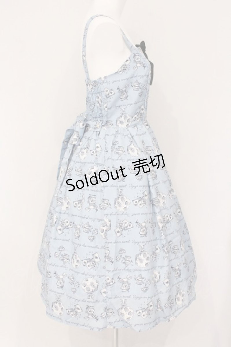 画像3: axes femme kawaii / アリス柄ワンピース M サックス O-26-05-11-061-AX-OP-IG-OS (3)