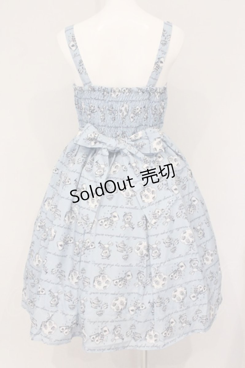 画像4: axes femme kawaii / アリス柄ワンピース M サックス O-26-05-11-061-AX-OP-IG-OS (4)