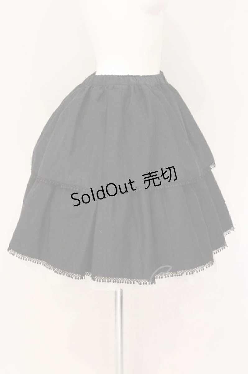 画像3: Sheglit / シャンブレーティアードスカート M ブラック×ラメネイビー O-26-05-11-062-EL-SK-IG-OS (3)