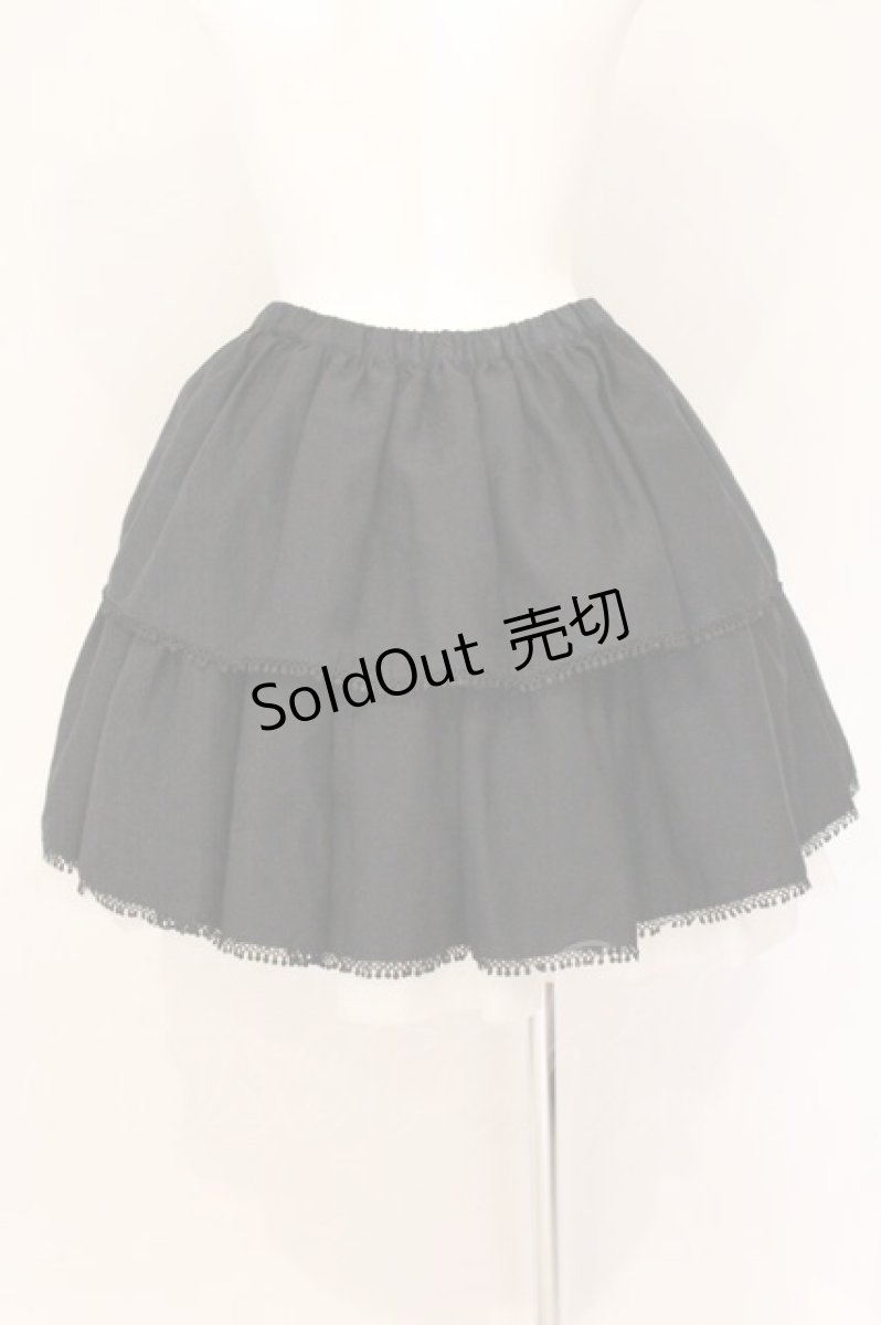 画像4: Sheglit / シャンブレーティアードスカート M ブラック×ラメネイビー O-26-05-11-062-EL-SK-IG-OS (4)