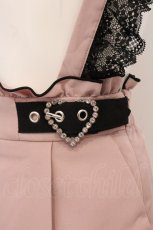 画像2: DearMyLove / キラキラハートショルダーレースショートパンツ S ピンク O-26-05-11-066-GO-PA-IG-OS (2)