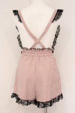 画像3: DearMyLove / キラキラハートショルダーレースショートパンツ S ピンク O-26-05-11-066-GO-PA-IG-OS (3)