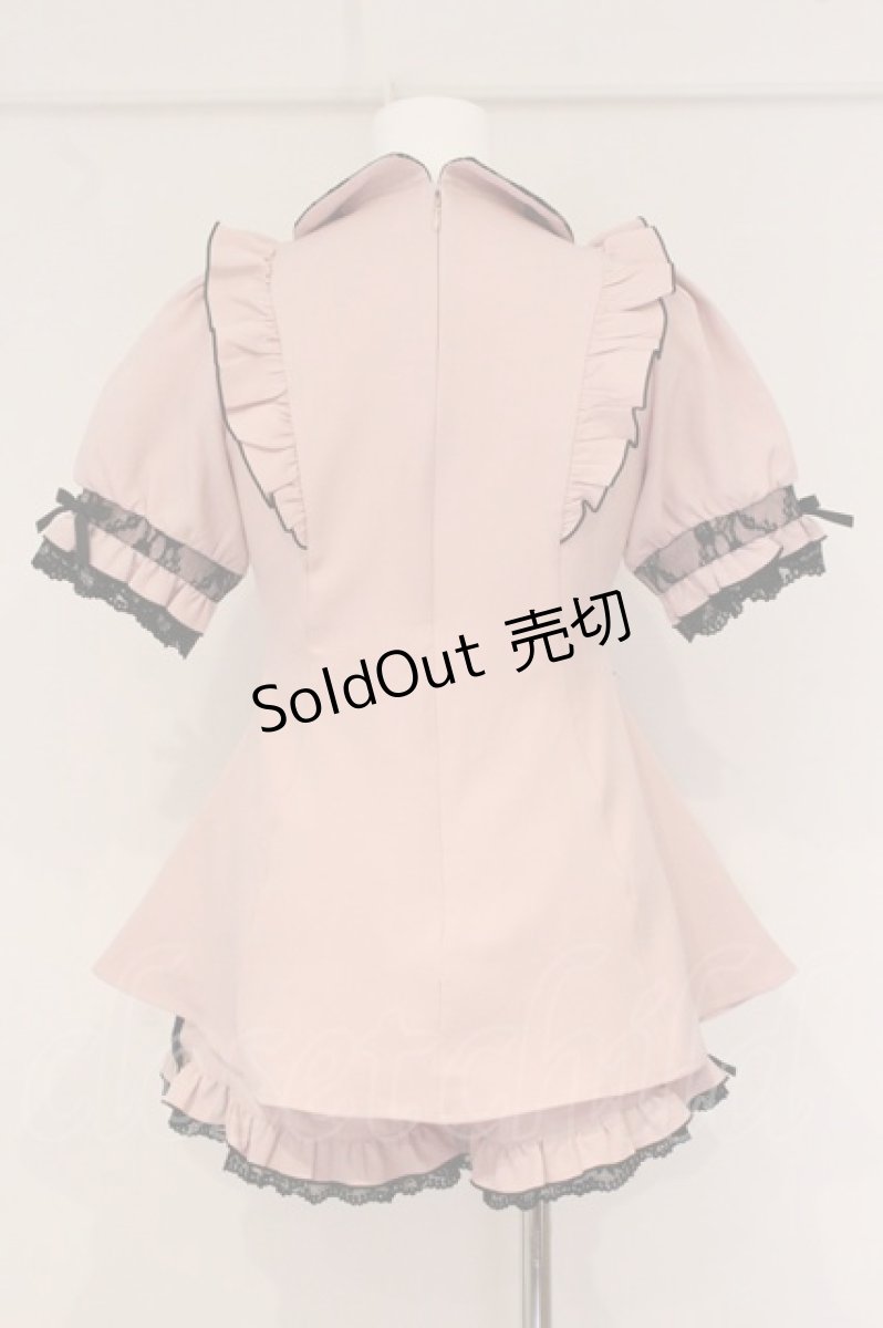 画像4: DearMyLove / レース重ねウエストレースアップフリルセットアップ S ピンク×クロ O-26-05-11-067-GO-OP-IG-OS (4)