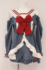 画像1: DearMyLove / セーラーフリルアイドルセットアップ S ブルー×シロ O-26-05-11-068-GO-OP-IG-OS (1)